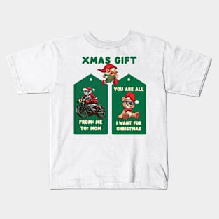 Xmas Gift From Me To Mom Kids T-Shirt